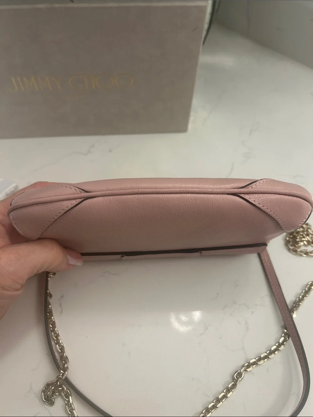 Jimmy Choo Bar Wallet with Chain